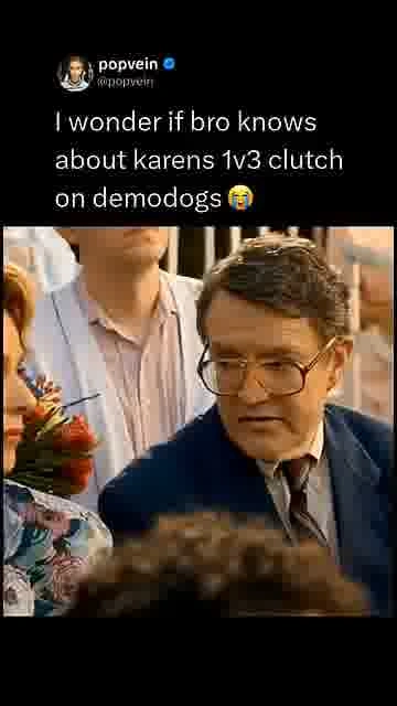 Karen's demodog clutch: 

Karen Wheeler pulls off a wild 1-vs-3 save against the Demodogs 😭

#Strang