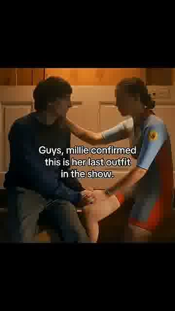 Millie’s final hawkins look: 

Millie Bobby Brown teases her last Stranger Things season 5 outfit.

