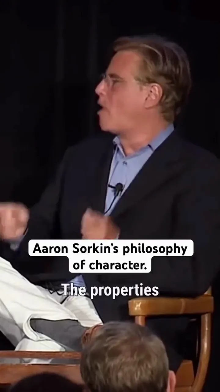Sorkin on characters: 

A look at how Aaron Sorkin builds character through sharp dialogue and momen