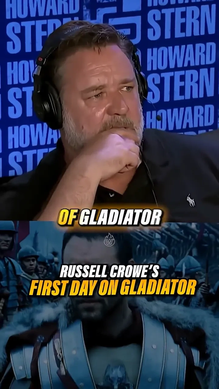 Crowe's gladiator day one: 

A peek at Russell Crowe's first day on Gladiator—jitters and behind-the