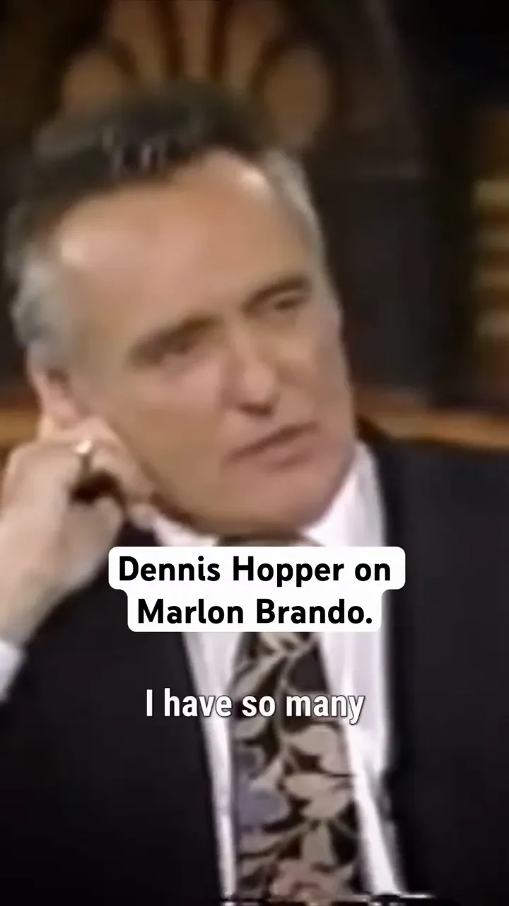 Hopper on brando: 

Dennis Hopper reflects on Marlon Brando's influence on acting and cinema.

#Denn