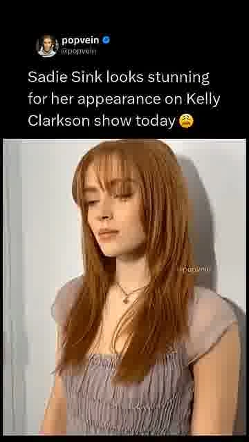 Sadie sink steals the spotlight: 

Sadie Sink turns heads during her latest Kelly Clarkson Show appe