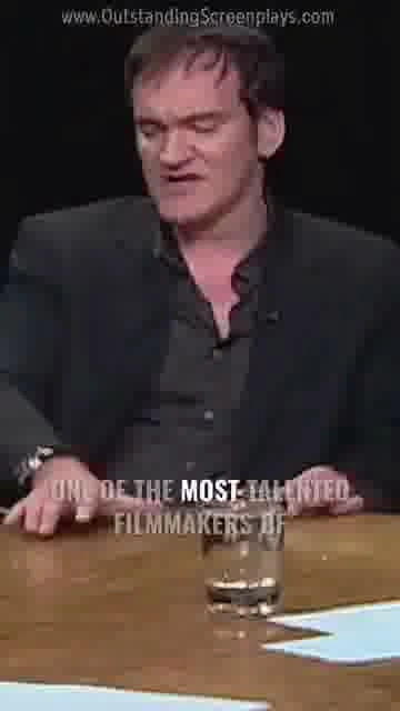 Tarantino on fincher: 

Tarantino says Fincher is the best director, and that writing isn't easy.

#
