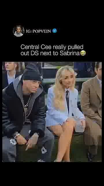 The ds came out: 

Central Cee brings a Nintendo DS to the Louis Vuitton show beside Sabrina Carpent