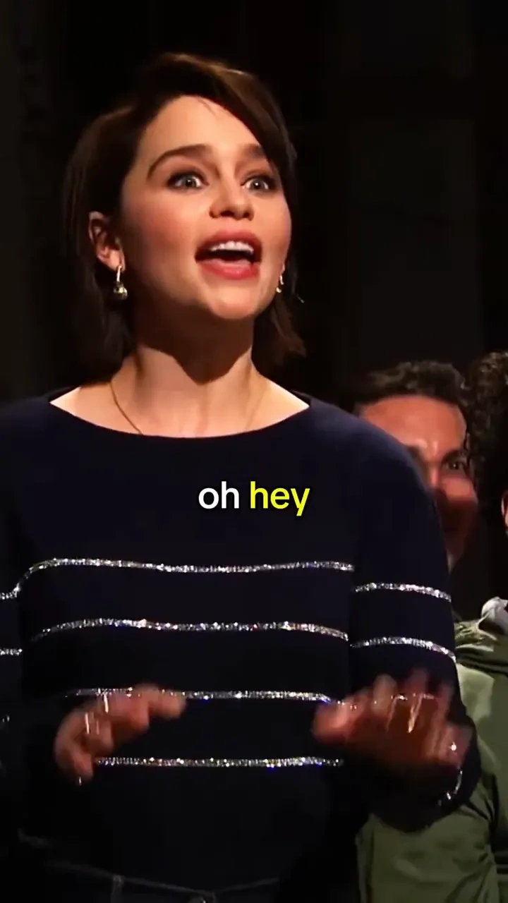Emilia embarrasses kit on live tv: 

Emilia Clarke playfully teases Kit Harington on SNL; GoT pals b