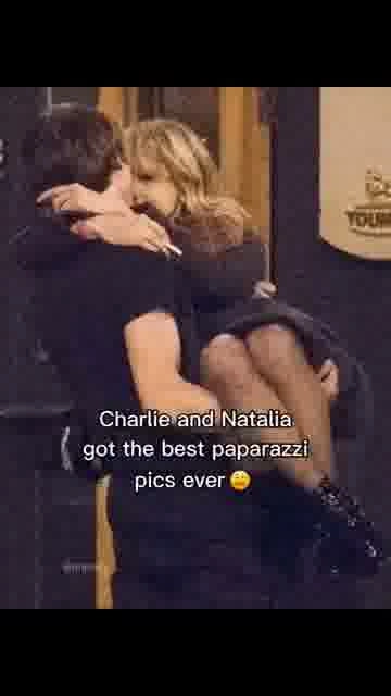 The cutest paparazzi moment: 

Charlie and Natalia share a picture-perfect moment fans can't stop ta