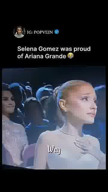 That proud selena look: 

Selena’s sweet reaction to Ariana has fans noticing every little moment.

