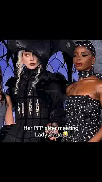 Joy sunday meets gaga: 

Joy Sunday meets Lady Gaga, then updates her profile picture with their swe
