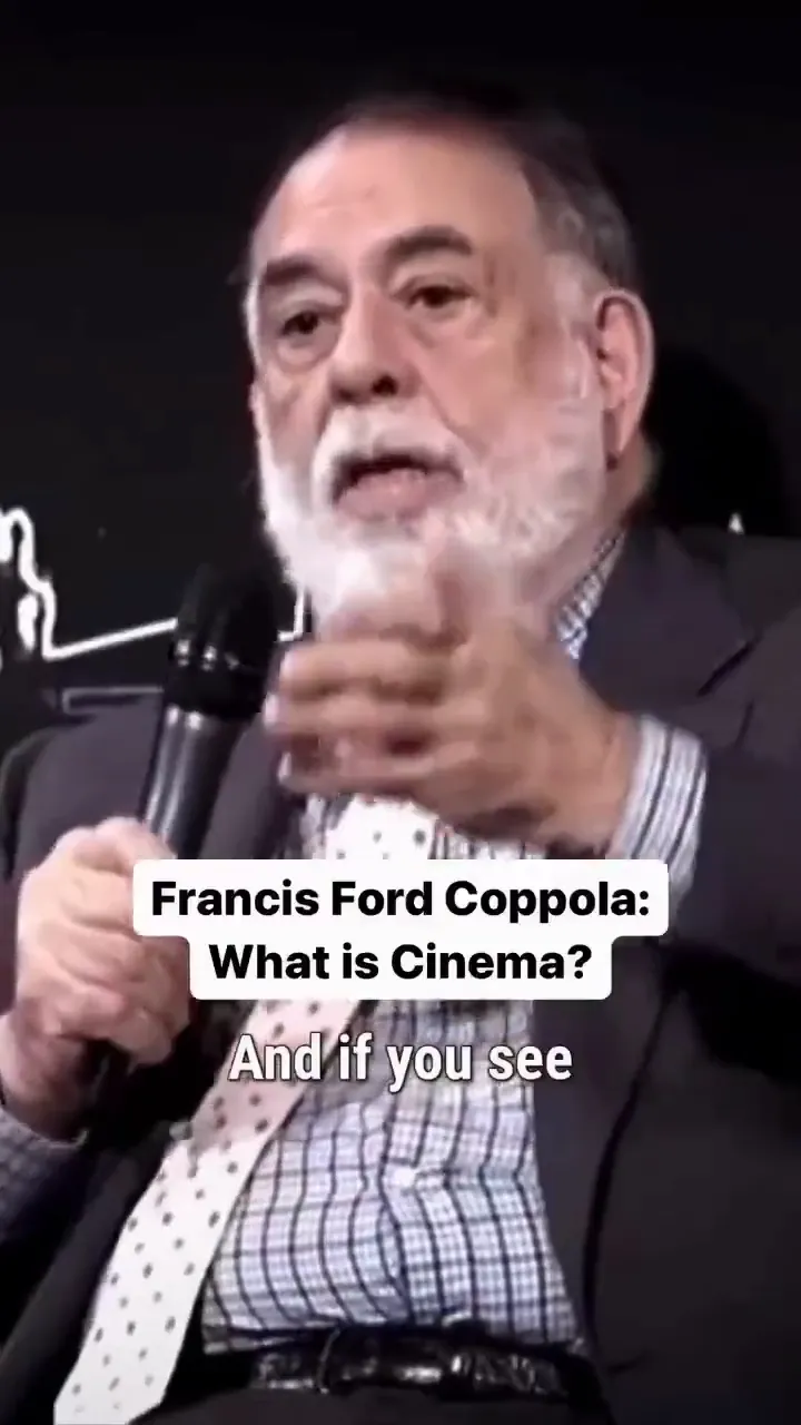 What is cinema? coppola: 

A short take on what cinema means, through Coppola.

#cinema #filmmaking 