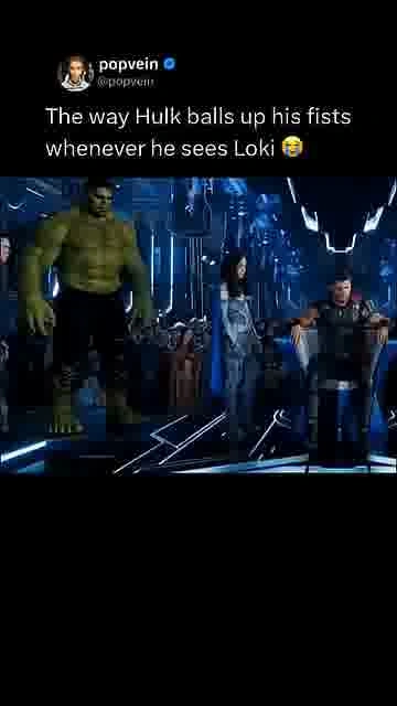 Hulk cannot stand loki: 

One look at Loki and Hulk is already ready to throw hands 😭

#Hulk #Loki #