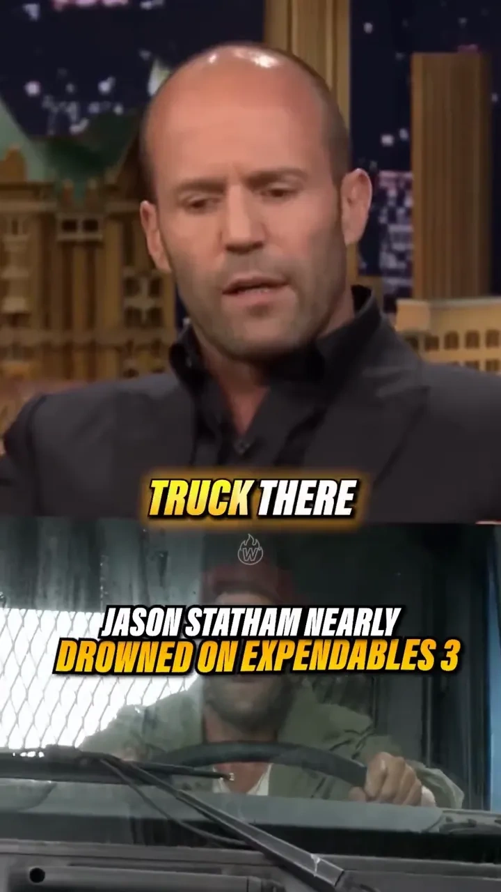 Statham's close call: 

Behind the scenes moment on Expendables 3 where Statham nearly drowned.

#St