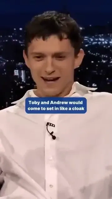 Tom holland's spider-man reunion: 

Tom Holland on filming with the two other Spider-Man actors - be