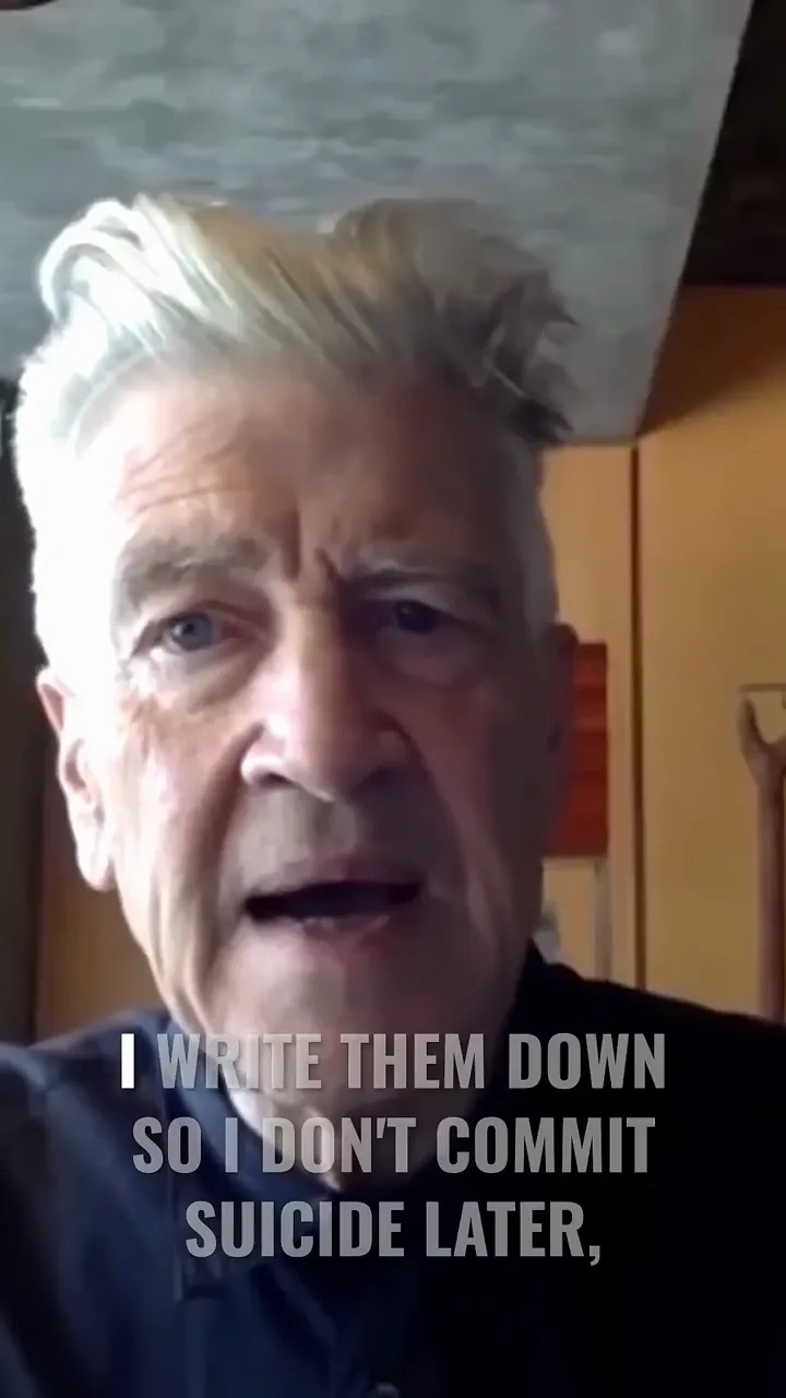 Lynch's lost ideas: 

Three big Lynch ideas vanish—what would you jot down before they're gone?

#Da