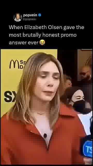 Elizabeth olsen kept it real: 

Her honest answer about the show caught everyone off guard 😭

#Eliza