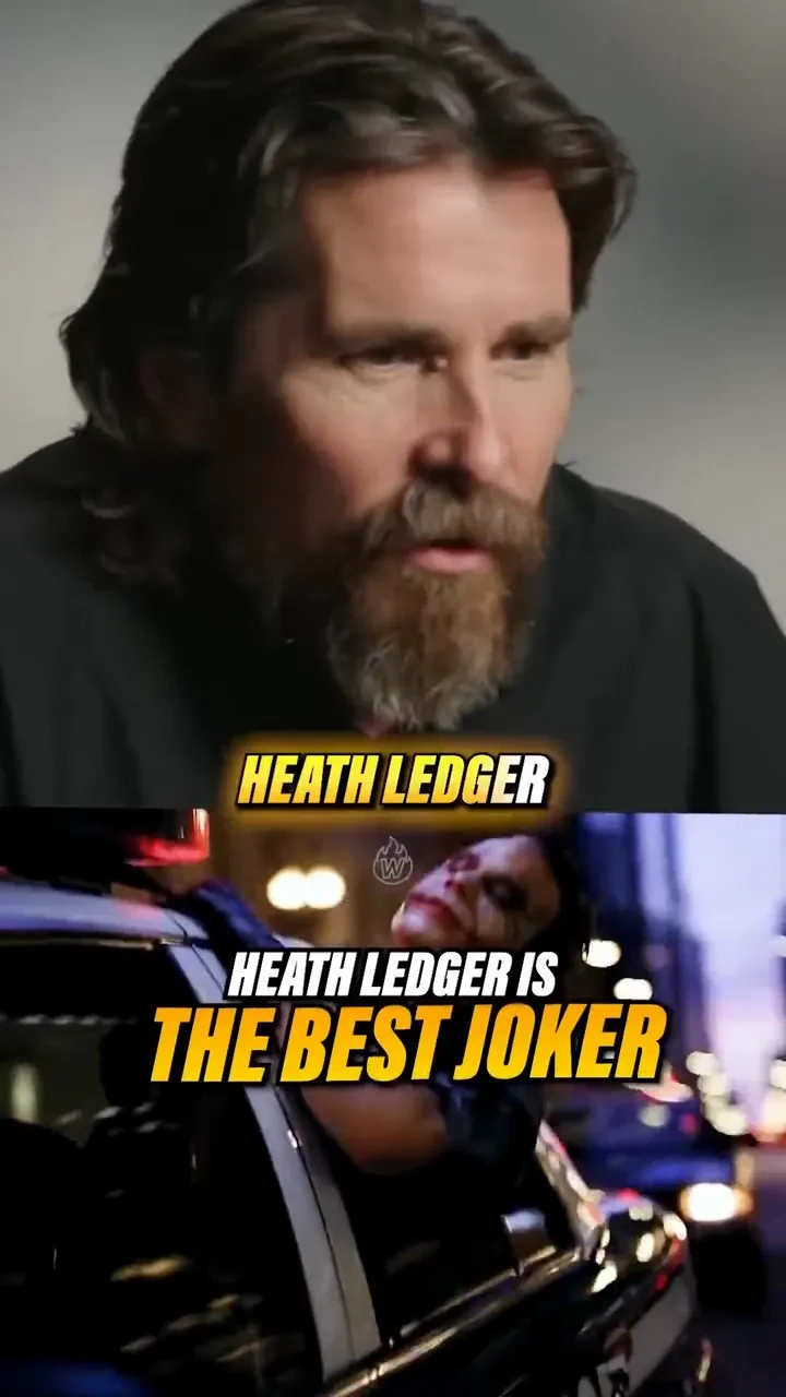 Heath ledger: best joker: 

Ledger’s Joker still feels unbeatable, Bale by his side.

#HeathLedger #
