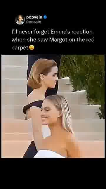 Emma sees margot: 

Emma Watson’s reaction to Margot Robbie steals the red carpet moment.

#EmmaWats