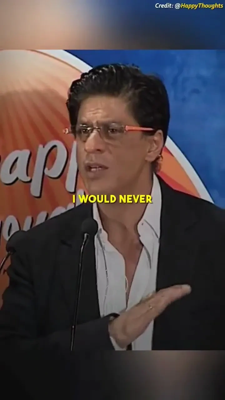 Srk's youth wisdom: 

Shah Rukh Khan shares simple thoughts on chasing dreams, study, and staying mo