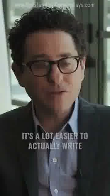 Screenplay, easier than you think: 

JJ Abrams says it's easier to write a screenplay. Submit your p