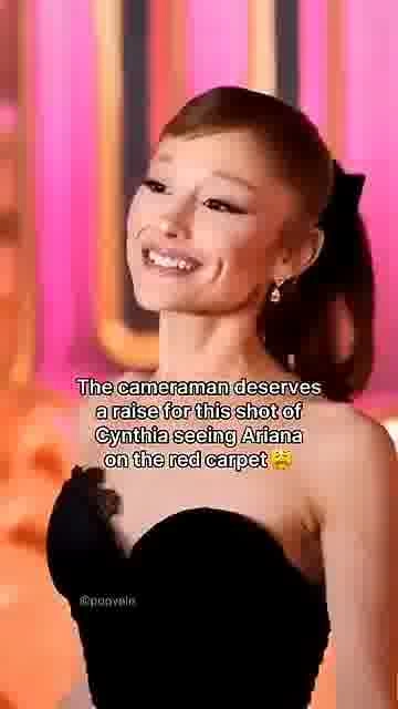 Cynthia’s sweetest reaction: 

Cynthia watching Ariana on the red carpet was pure friendship energy 