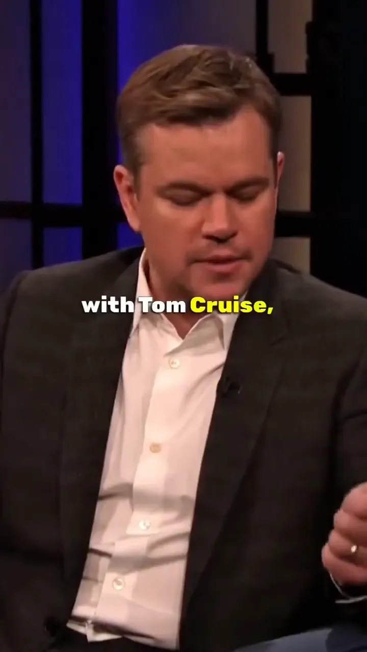 Damon & cruise stunt talk: 

Matt Damon chats with Tom Cruise about a daring stunt and how they pull