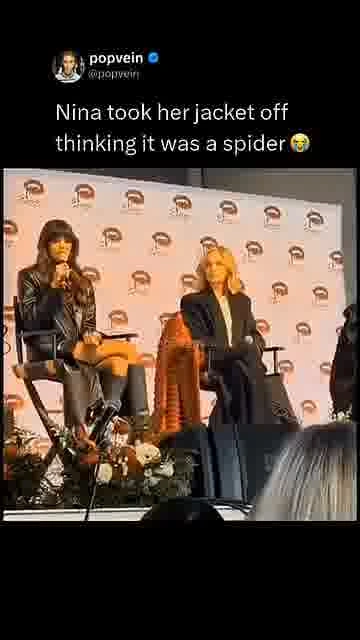 The jacket spider scare: 

She thought it was a spider and the jacket came off instantly 😭

#NinaDob