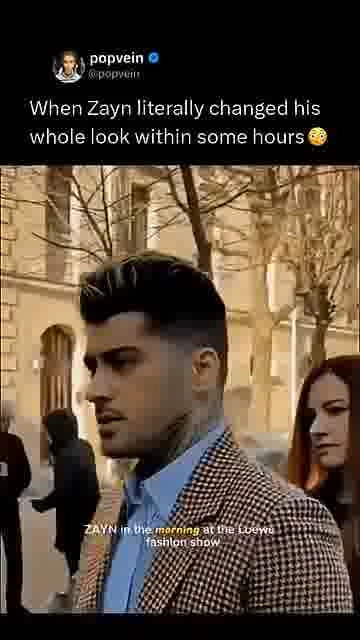 Zayn’s wild style switch: 

Long hair at Loewe, then a buzz cut at Valentino—same day, totally diffe