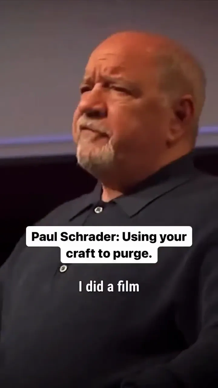 Crafting cinema, purging noise: 

Paul Schrader on using craft to cut through cinema noise.

#Crafti