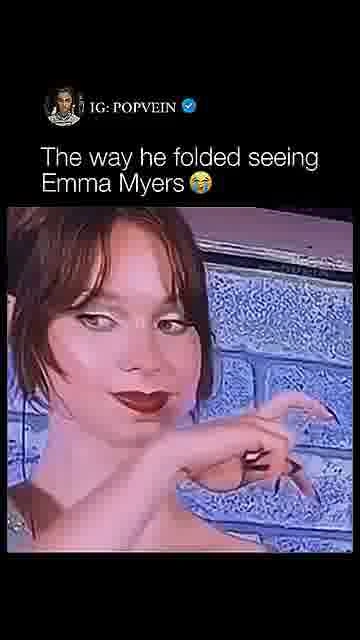 He completely lost it: 

That reaction when Emma Myers appears on the crowd cam 😭

#EmmaMyers #Crowd