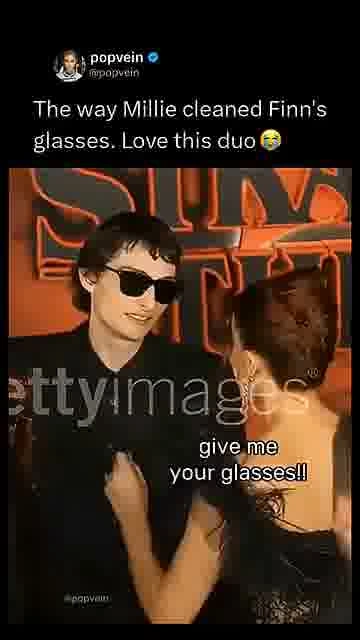 The sweetest glasses fix: 

Millie helping Finn with his glasses has everyone smiling at the premier