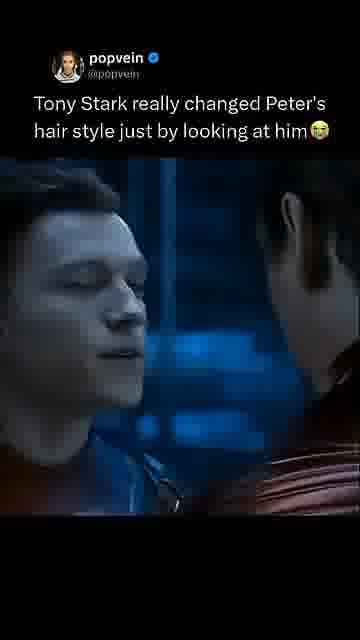 Tony fixed peter’s hair: 

Peter’s hairstyle changes the second Tony gives him that look 😭

#TonySta