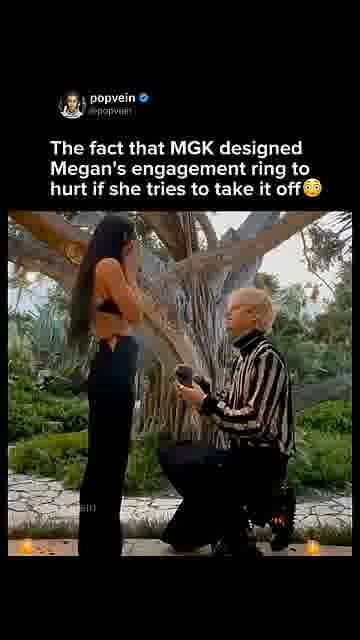 A ring with a sting: 

MGK's unusual engagement ring design has people questioning the meaning behin