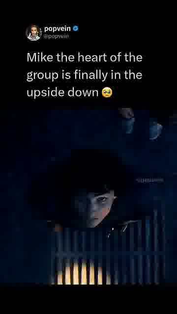 Mike enters the upside down: 

Mike and Dustin share an emotional moment in the Stranger Things seas