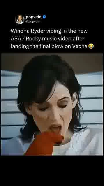 Winona's vecna victory dance: 

From defeating Vecna to vibing with A$AP Rocky—Winona is having a mo
