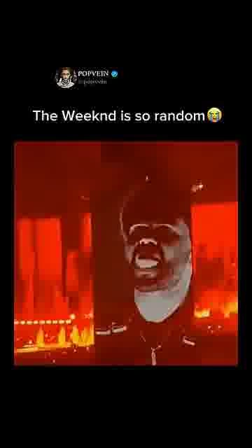 The weeknd’s funniest moment: 

The Weeknd sticks out his tongue mid-concert and catches everyone of