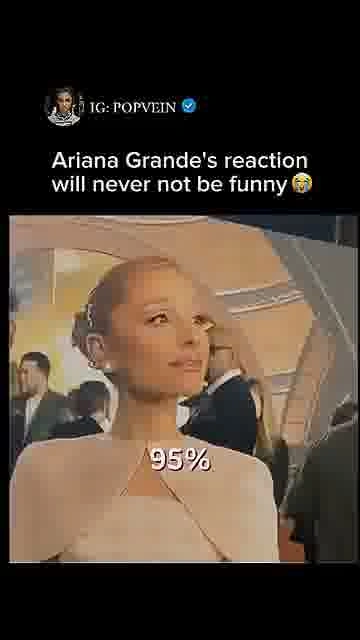 Ariana's funniest reaction: 

That reaction gets funnier every time 😭

#ArianaGrande #FunnyReactions