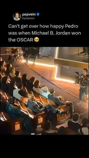Pedro's joy says it all: 

Pedro Pascal's genuine reaction to Michael B. Jordan's Oscar win was ever