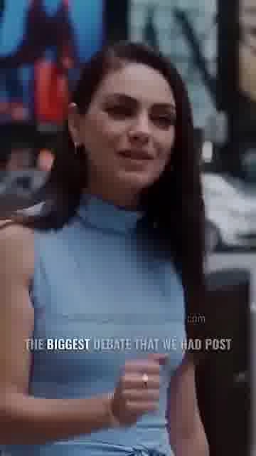 Kunis fights to keep scene: 

Mila Kunis fights to keep a pivotal Luckiest Girl Alive moment on scre