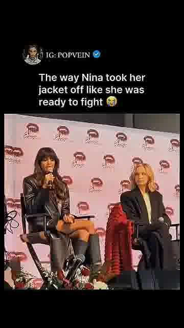 She thought it was a spider: 

Nina Dobrev's jacket becomes her first line of defense 😭

#NinaDobrev