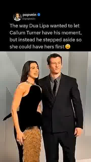 Callum lets dua shine: 

A sweet red carpet moment as Callum steps aside for Dua's big entrance.

#D