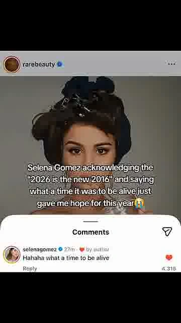 Selena revives 2016: 

Selena says 2026 feels like 2016—and fans are feeling nostalgic.

#SelenaGome