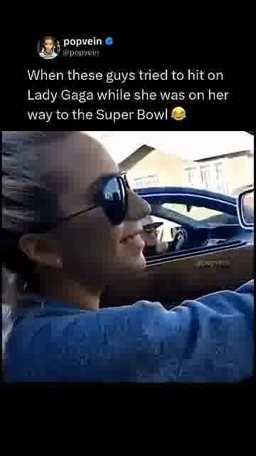 They flirted with gaga: 

These dancers shot their shot while Gaga headed to the Super Bowl 😂

#Lady